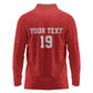 Morocco Champions Football Custom Long Sleeve Polo Shirt Atlas Lions Rise