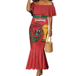 Morocco Champions Football Custom Mermaid Dress Atlas Lions Rise