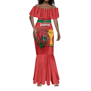 Morocco Champions Football Custom Mermaid Dress Atlas Lions Rise