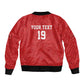 Morocco Champions Football Custom Sleeve Zip Bomber Jacket Atlas Lions Rise