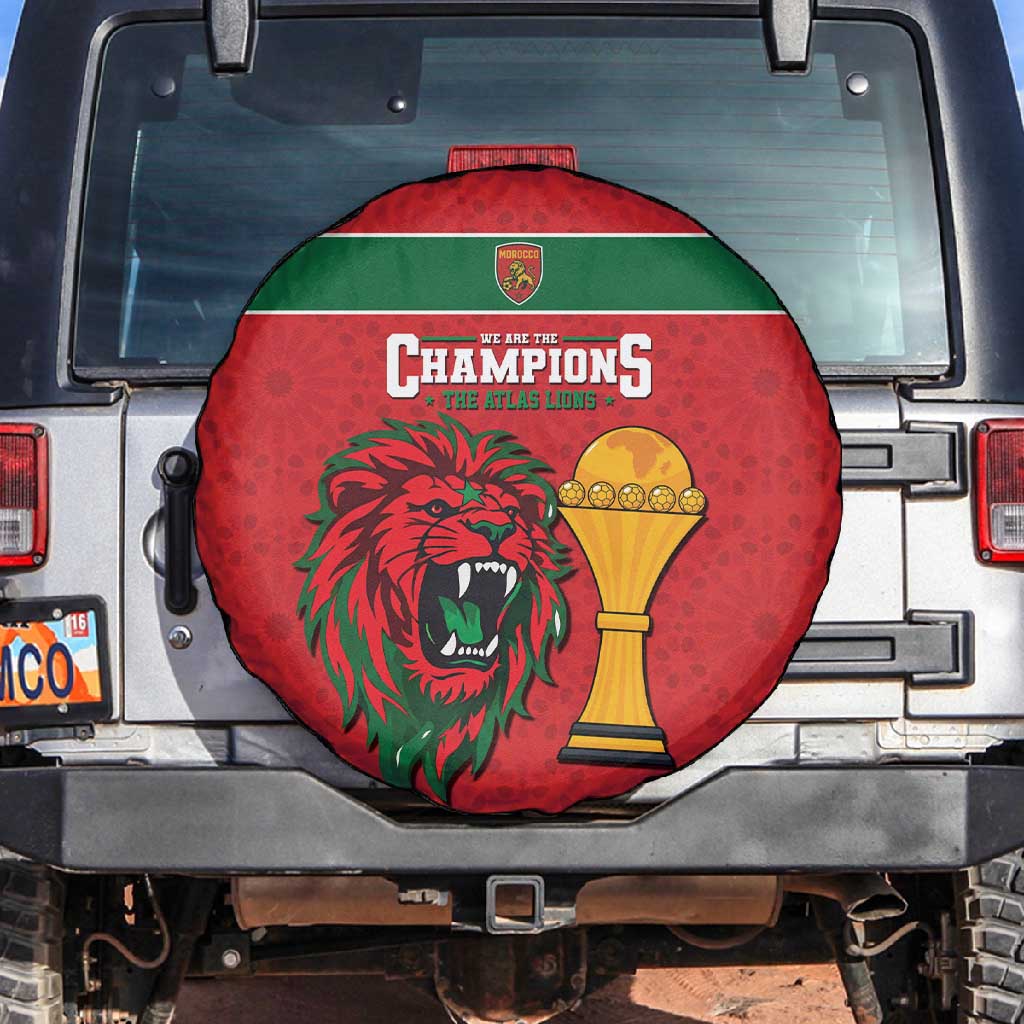 Morocco Champions Football Spare Tire Cover Atlas Lions Rise