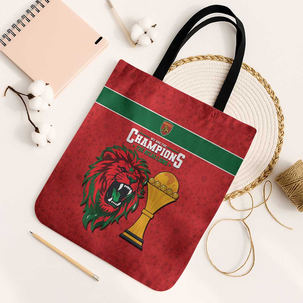 Morocco Champions Football Tote Bag Atlas Lions Rise