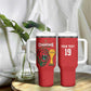Morocco Champions Football Custom Tumbler With Handle Atlas Lions Rise