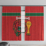 Morocco Champions Football Window Curtain Atlas Lions Rise