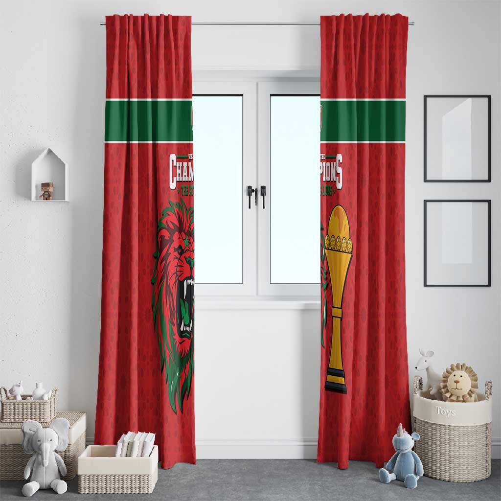 Morocco Champions Football Window Curtain Atlas Lions Rise