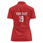 Morocco Champions Football Custom Women Polo Shirt Atlas Lions Rise
