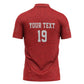 Morocco Champions Football Custom Zipper Polo Shirt Atlas Lions Rise