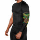 Black Jamaicans Warrior Spirit Arm Sleeves Tribal Fighter in Reggae Colors