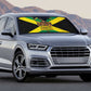Black Jamaicans Warrior Spirit Auto Sun Shade Tribal Fighter in Reggae Colors