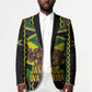 Black Jamaicans Warrior Spirit Blazer Tribal Fighter in Reggae Colors