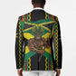Black Jamaicans Warrior Spirit Blazer Tribal Fighter in Reggae Colors