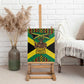 Black Jamaicans Warrior Spirit Canvas Wall Art Tribal Fighter in Reggae Colors - African Pride