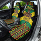 Black Jamaicans Warrior Spirit Car Seat Cover Tribal Fighter in Reggae Colors - African Pride