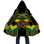 Black Jamaicans Warrior Spirit Cloak Tribal Fighter in Reggae Colors