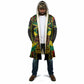 Black Jamaicans Warrior Spirit Cloak Tribal Fighter in Reggae Colors