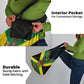 Black Jamaicans Warrior Spirit Grocery Bag Tribal Fighter in Reggae Colors - African Pride