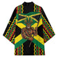 Black Jamaicans Warrior Spirit Kimono Tribal Fighter in Reggae Colors