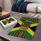 Black Jamaicans Warrior Spirit Puzzle Tribal Fighter in Reggae Colors