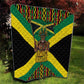 Black Jamaicans Warrior Spirit Quilt Tribal Fighter in Reggae Colors - African Pride