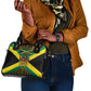 Black Jamaicans Warrior Spirit Shoulder Handbag Tribal Fighter in Reggae Colors - African Pride