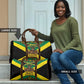 Black Jamaicans Warrior Spirit Travel Bag Tribal Fighter in Reggae Colors