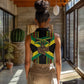 Black Jamaicans Warrior Spirit Women Sleeveless Polo Shirt Tribal Fighter in Reggae Colors - African Pride
