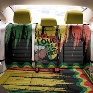 Black History Dreadlocks Map Back Car Seat Cover Say It Loud I’m Black and I’m Proud - African Pride