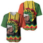 Black History Dreadlocks Map Baseball Jersey Say It Loud Im Black and Im Proud LT19