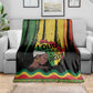 Black History Dreadlocks Map Blanket Say It Loud I’m Black and I’m Proud - African Pride