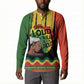 Black History Dreadlocks Map Button Sweatshirt Say It Loud I’m Black and I’m Proud