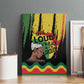 Black History Dreadlocks Map Canvas Wall Art Say It Loud I’m Black and I’m Proud - African Pride