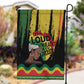 Black History Dreadlocks Map Garden Flag Say It Loud I’m Black and I’m Proud - African Pride