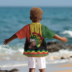 Black History Dreadlocks Map Kid Hawaiian Shirt Say It Loud Im Black and Im Proud LT19