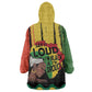 Black History Dreadlocks Map Kid Wearable Blanket Hoodie Say It Loud I’m Black and I’m Proud - African Pride