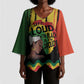Black History Dreadlocks Map Kimono Sleeve Blouse Say It Loud I’m Black and I’m Proud - African Pride