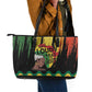 Black History Dreadlocks Map Leather Tote Bag Say It Loud I’m Black and I’m Proud - African Pride