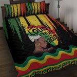 Black History Dreadlocks Map Quilt Bed Set Say It Loud I’m Black and I’m Proud - African Pride