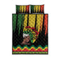 Black History Dreadlocks Map Quilt Bed Set Say It Loud I’m Black and I’m Proud - African Pride