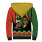 Black History Dreadlocks Map Sherpa Hoodie Say It Loud I’m Black and I’m Proud - African Pride