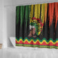 Black History Dreadlocks Map Shower Curtain Say It Loud I’m Black and I’m Proud - African Pride