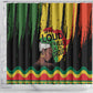 Black History Dreadlocks Map Shower Curtain Say It Loud I’m Black and I’m Proud - African Pride