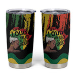 Black History Dreadlocks Map Tumbler Cup Say It Loud I’m Black and I’m Proud - African Pride