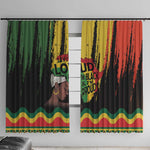 Black History Dreadlocks Map Window Curtain Say It Loud I’m Black and I’m Proud - African Pride