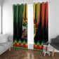 Black History Dreadlocks Map Window Curtain Say It Loud I’m Black and I’m Proud - African Pride