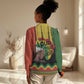 Black History Dreadlocks Map Women Casual Shirt Say It Loud I’m Black and I’m Proud - African Pride