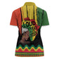 Black History Dreadlocks Map Women Polo Shirt Say It Loud I’m Black and I’m Proud - African Pride