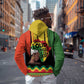 Black History Dreadlocks Map Zip Hoodie Say It Loud I’m Black and I’m Proud - African Pride