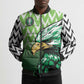 Custom Nigeria Football Bomber Puffer Jacket The Super Eagles Rise