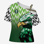 Custom Nigeria Football Cross Shoulder Shirt The Super Eagles Rise
