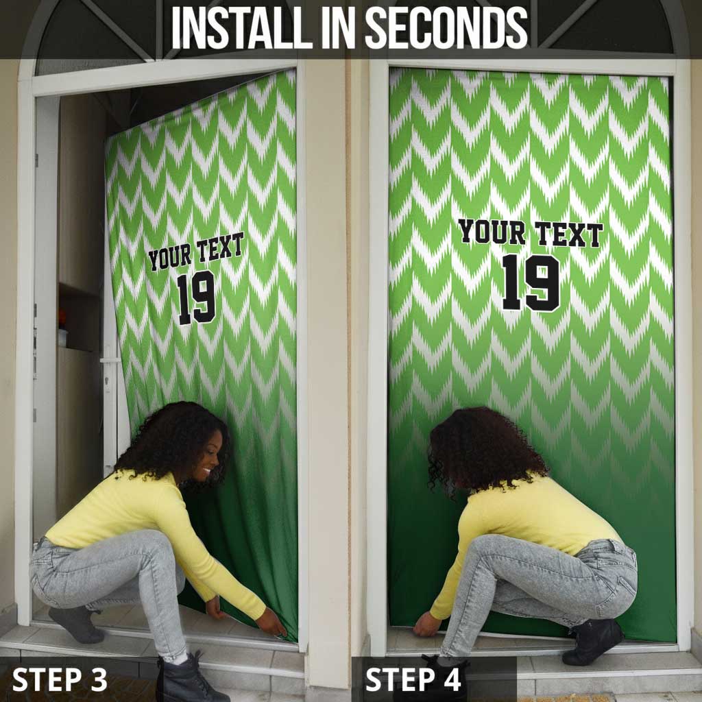 Custom Nigeria Football Door Cover The Super Eagles Rise